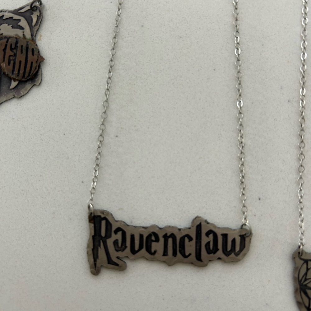 Elegant Silver Ravenclaw Necklace by artisan So Beautifully Broken